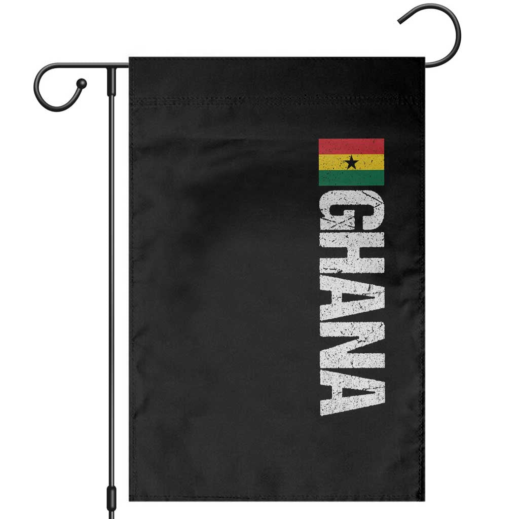 Distressed Ghana Flag Garden Flag Vintage Ghanese Flag Africa Ghanaian Heritage