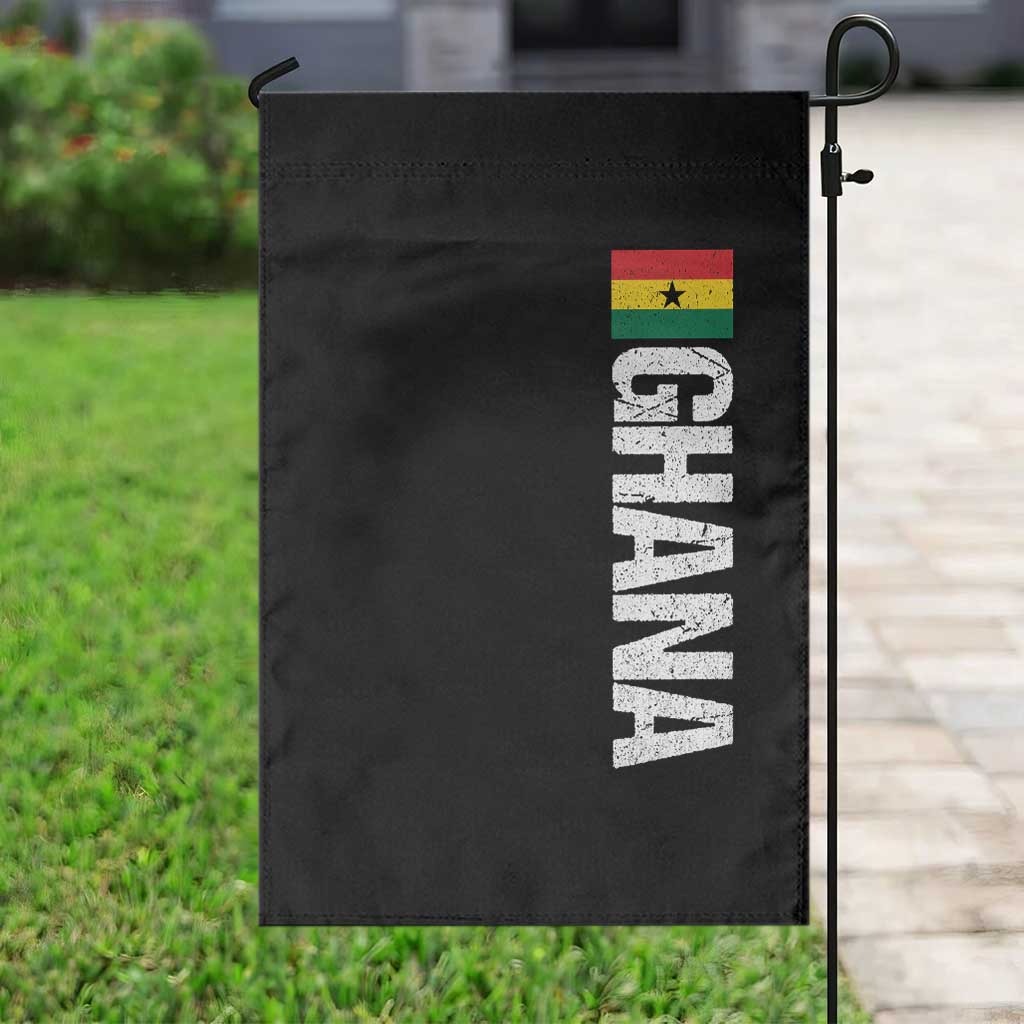 Distressed Ghana Flag Garden Flag Vintage Ghanese Flag Africa Ghanaian Heritage