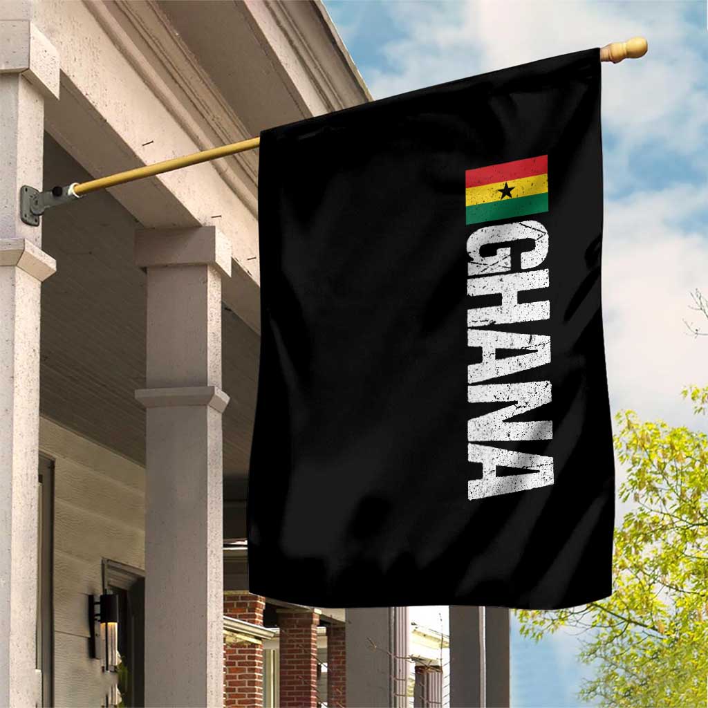 Distressed Ghana Flag Garden Flag Vintage Ghanese Flag Africa Ghanaian Heritage
