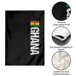 Distressed Ghana Flag Garden Flag Vintage Ghanese Flag Africa Ghanaian Heritage