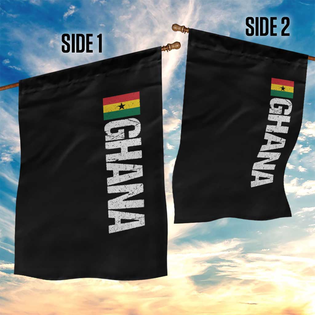 Distressed Ghana Flag Garden Flag Vintage Ghanese Flag Africa Ghanaian Heritage