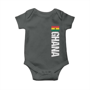Distressed Ghana Flag Baby Onesie Vintage Ghanese Flag Africa Ghanaian Heritage