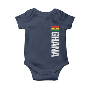 Distressed Ghana Flag Baby Onesie Vintage Ghanese Flag Africa Ghanaian Heritage