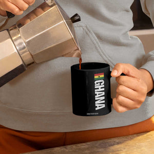 Distressed Ghana Flag Coffee Mug Vintage Ghanese Flag Africa Ghanaian Heritage