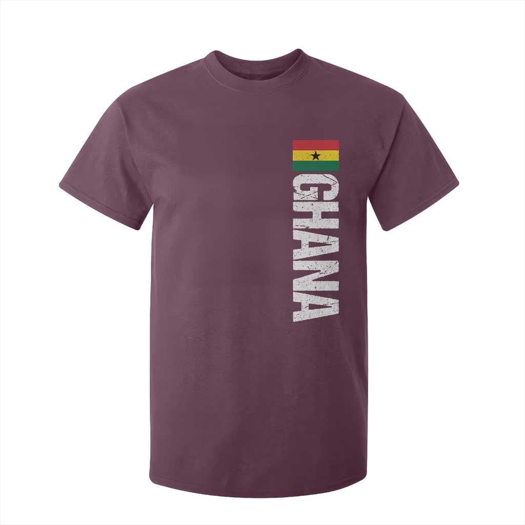 Distressed Ghana Flag T Shirt For Kid Vintage Ghanese Flag Africa Ghanaian Heritage