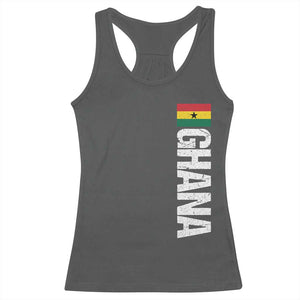 Distressed Ghana Flag Racerback Tank Top Vintage Ghanese Flag Africa Ghanaian Heritage