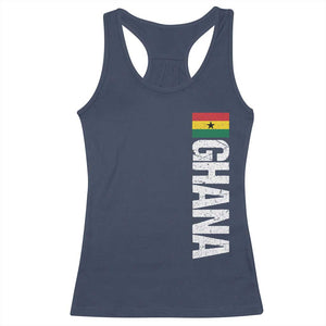 Distressed Ghana Flag Racerback Tank Top Vintage Ghanese Flag Africa Ghanaian Heritage
