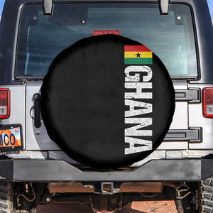 Distressed Ghana Flag Spare Tire Cover Vintage Ghanese Flag Africa Ghanaian Heritage