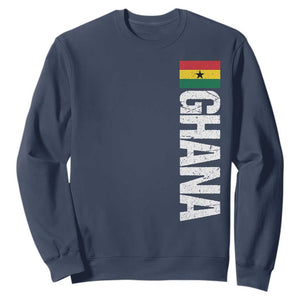 Distressed Ghana Flag Sweatshirt Vintage Ghanese Flag Africa Ghanaian Heritage