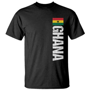 Distressed Ghana Flag T Shirt Vintage Ghanese Flag Africa Ghanaian Heritage