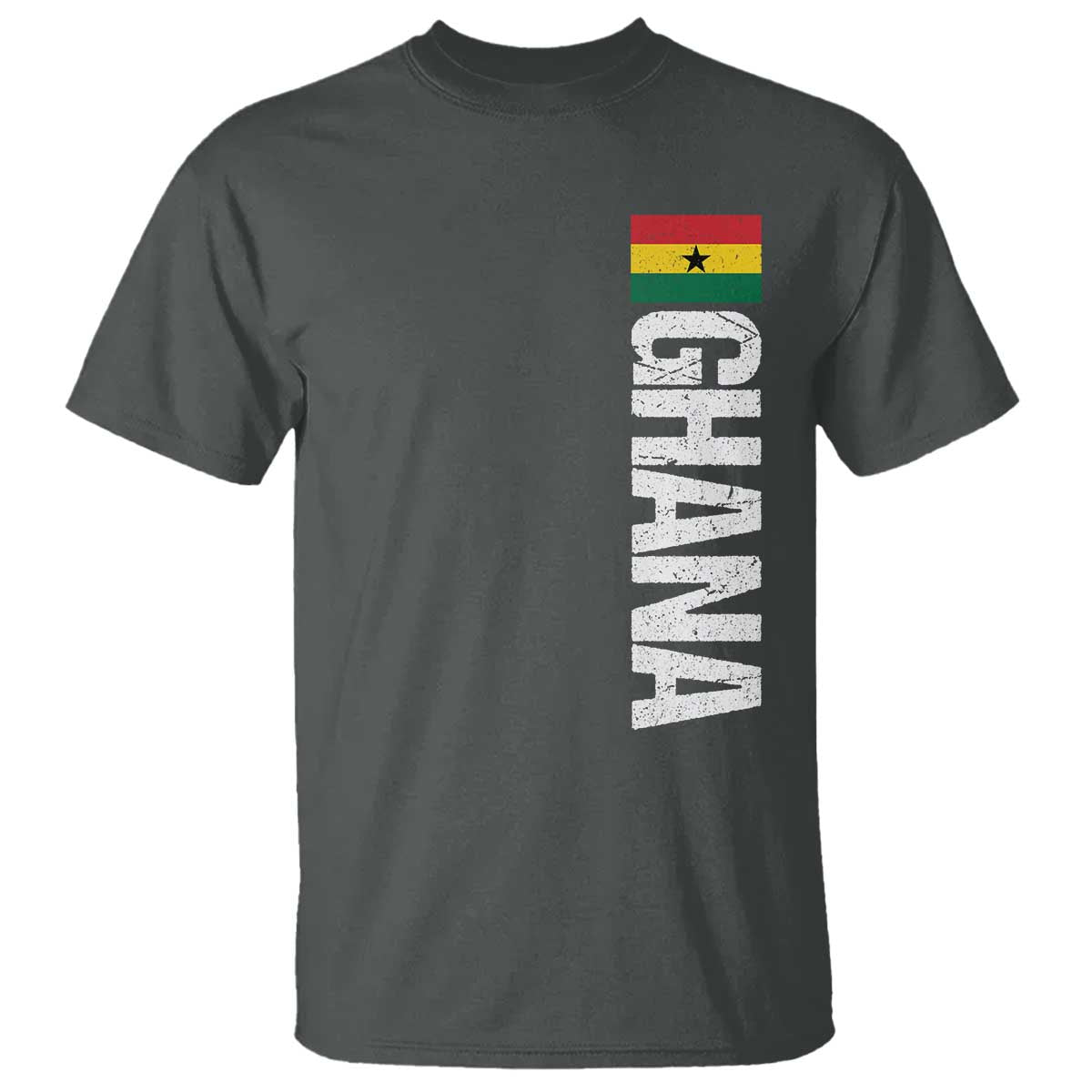 Distressed Ghana Flag T Shirt Vintage Ghanese Flag Africa Ghanaian Heritage