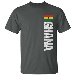 Distressed Ghana Flag T Shirt Vintage Ghanese Flag Africa Ghanaian Heritage