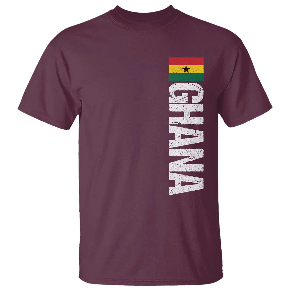 Distressed Ghana Flag T Shirt Vintage Ghanese Flag Africa Ghanaian Heritage