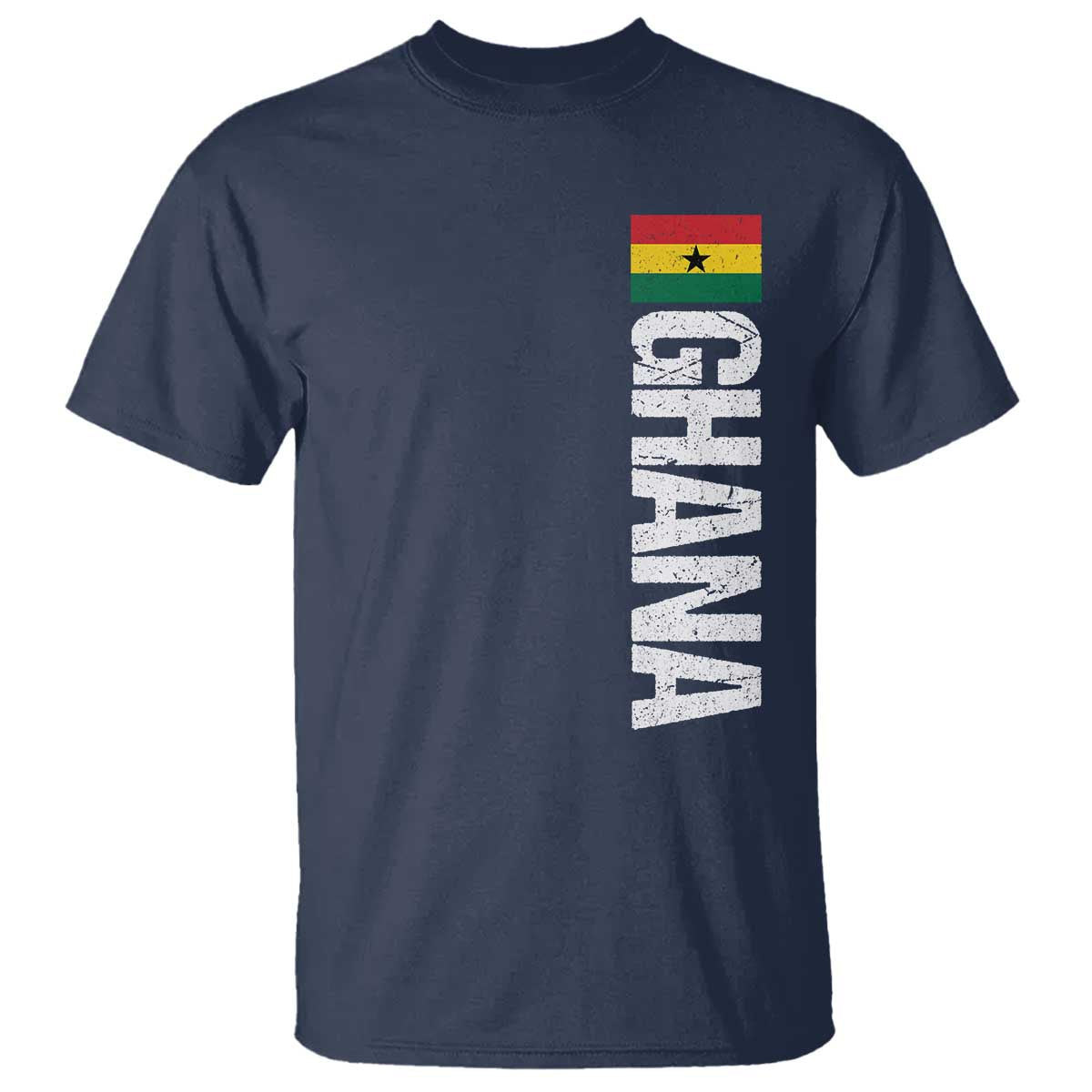 Distressed Ghana Flag T Shirt Vintage Ghanese Flag Africa Ghanaian Heritage