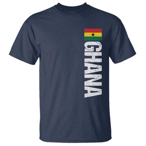 Distressed Ghana Flag T Shirt Vintage Ghanese Flag Africa Ghanaian Heritage