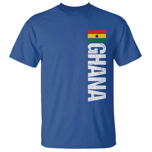 Distressed Ghana Flag T Shirt Vintage Ghanese Flag Africa Ghanaian Heritage