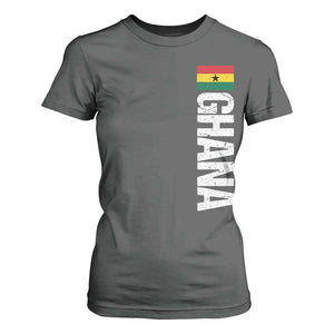 Distressed Ghana Flag T Shirt For Women Vintage Ghanese Flag Africa Ghanaian Heritage