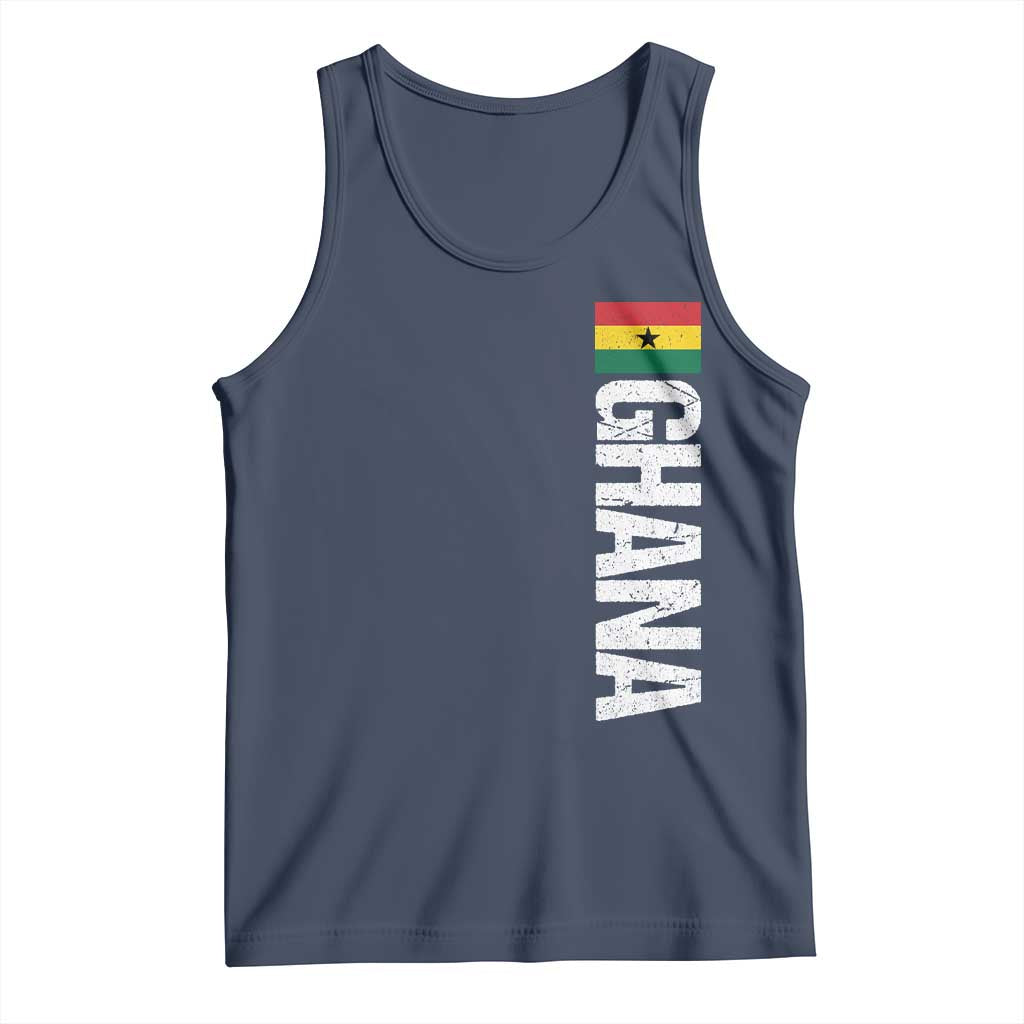 Distressed Ghana Flag Tank Top Vintage Ghanese Flag Africa Ghanaian Heritage