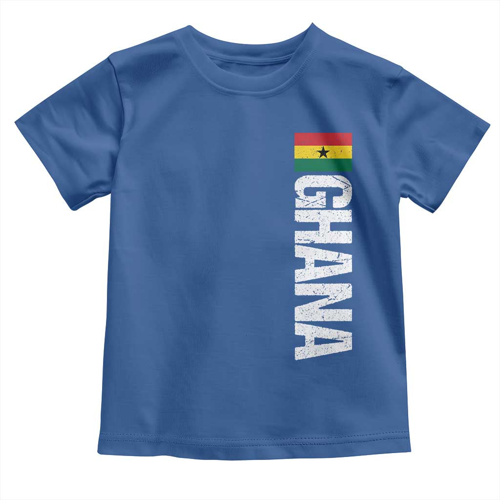 Distressed Ghana Flag Toddler T Shirt Vintage Ghanese Flag Africa Ghanaian Heritage