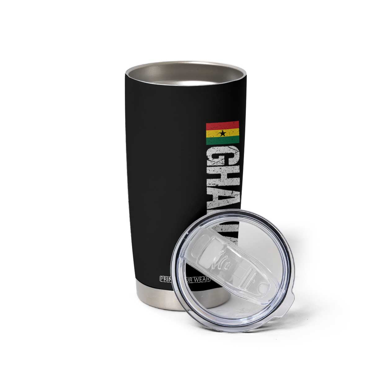 Distressed Ghana Flag Tumbler Cup Vintage Ghanese Flag Africa Ghanaian Heritage