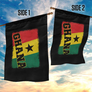 Vintage Distressed Ghana Flag Garden Flag Ghanaian Heritage Africa Ghanese Roots