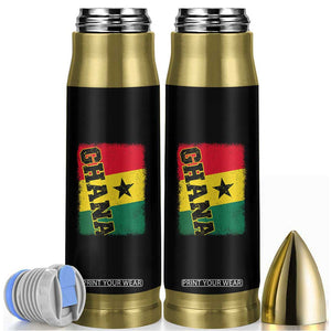 Vintage Distressed Ghana Flag Bullet Tumbler Ghanaian Heritage Africa Ghanese Roots