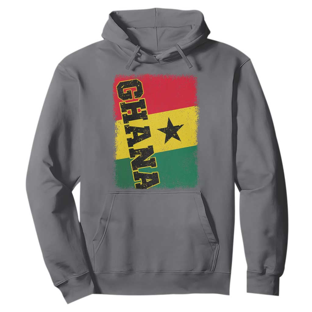 Vintage Distressed Ghana Flag Hoodie Ghanaian Heritage Africa Ghanese Roots