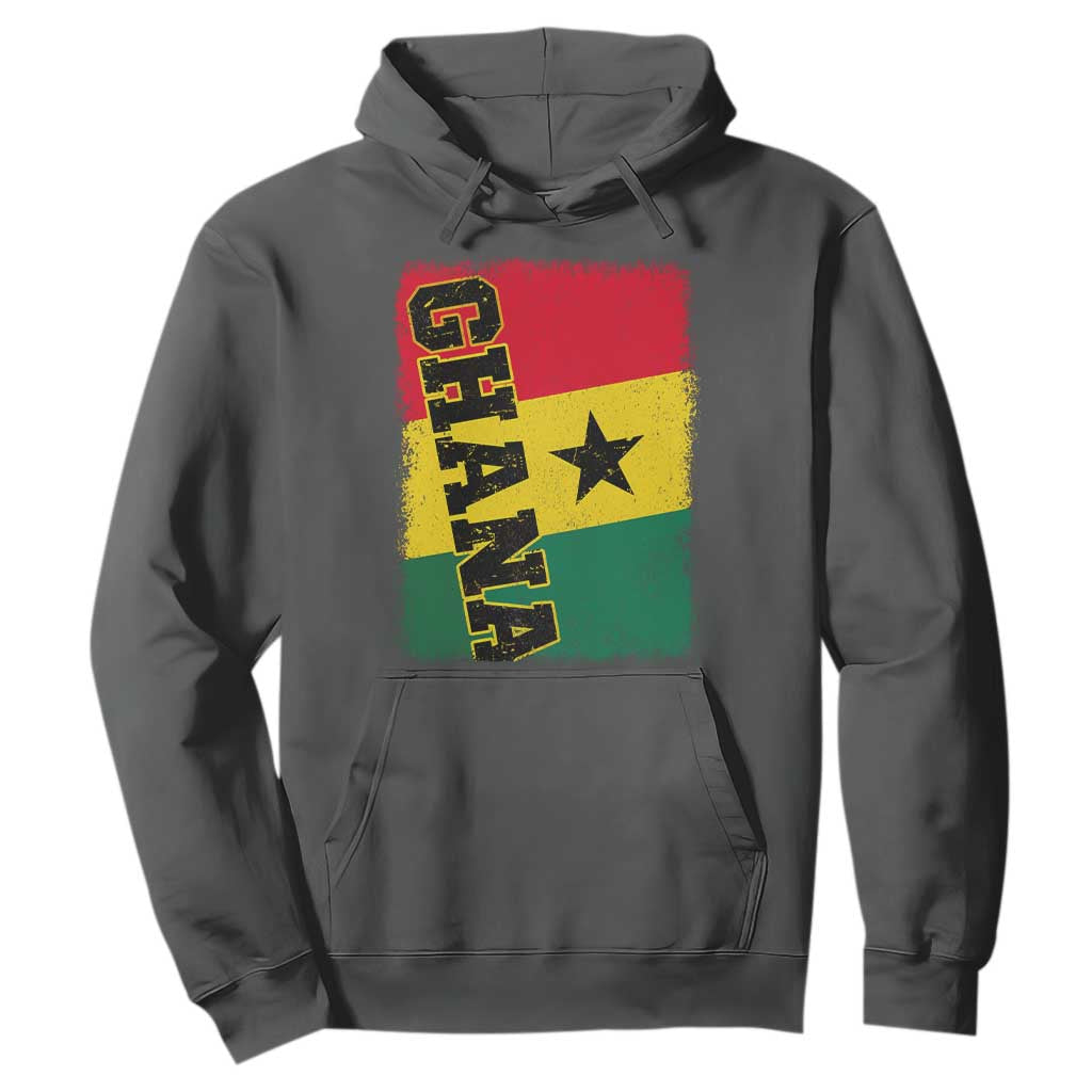 Vintage Distressed Ghana Flag Hoodie Ghanaian Heritage Africa Ghanese Roots
