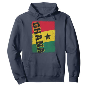 Vintage Distressed Ghana Flag Hoodie Ghanaian Heritage Africa Ghanese Roots