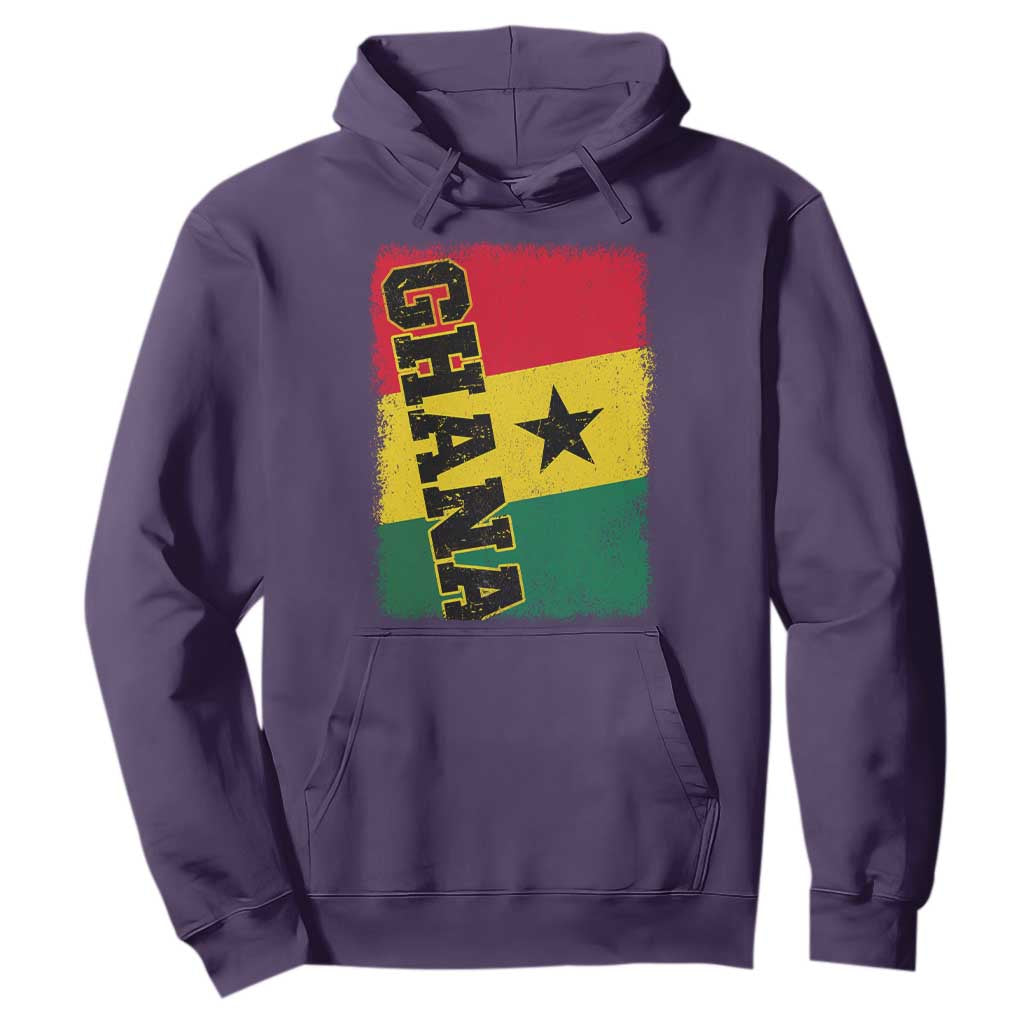 Vintage Distressed Ghana Flag Hoodie Ghanaian Heritage Africa Ghanese Roots