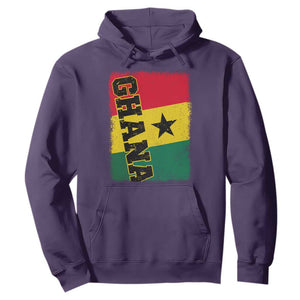 Vintage Distressed Ghana Flag Hoodie Ghanaian Heritage Africa Ghanese Roots