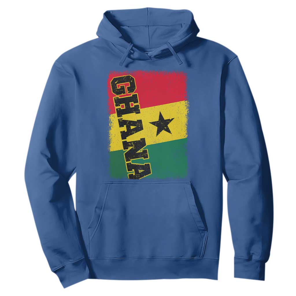 Vintage Distressed Ghana Flag Hoodie Ghanaian Heritage Africa Ghanese Roots