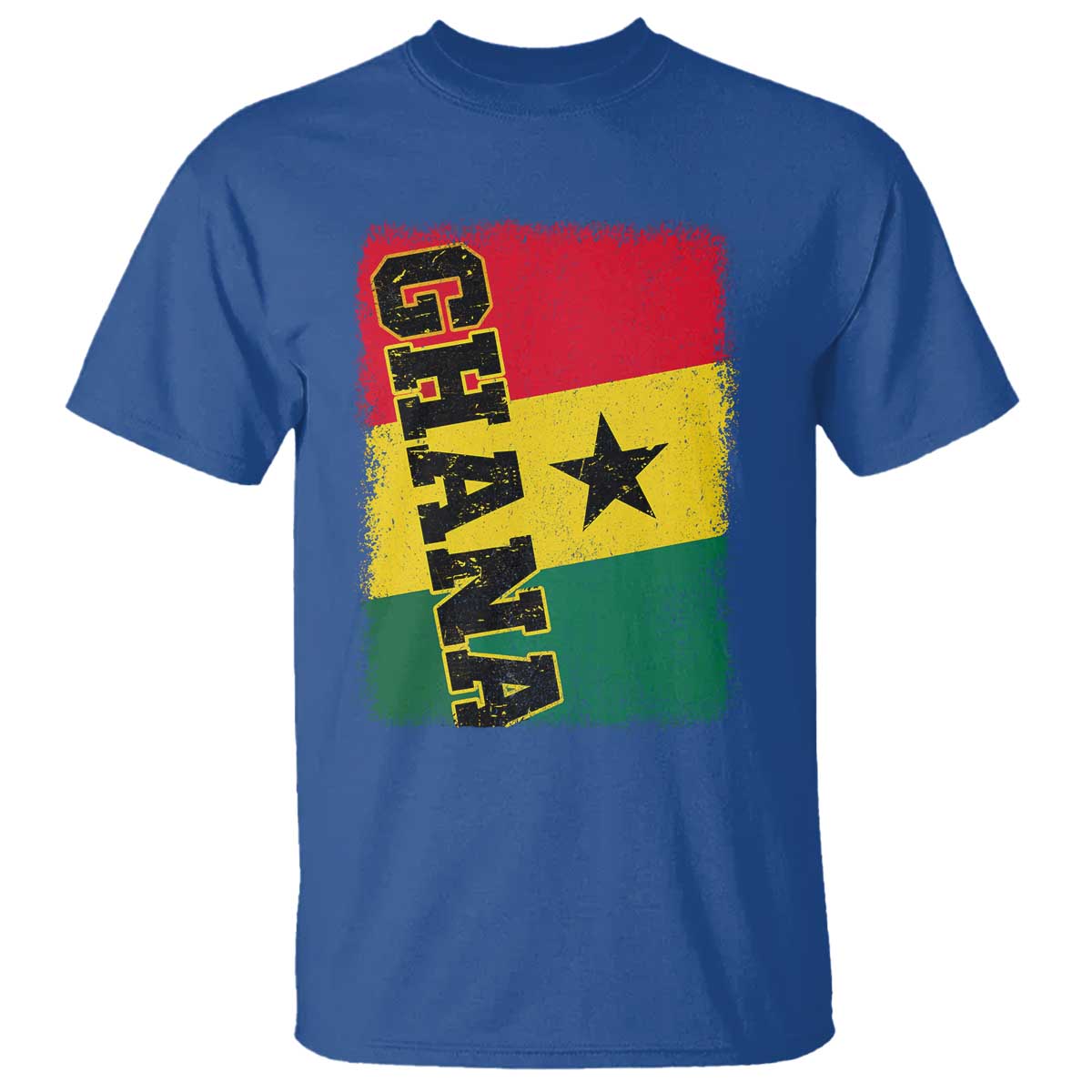 Vintage Distressed Ghana Flag T Shirt Ghanaian Heritage Africa Ghanese Roots
