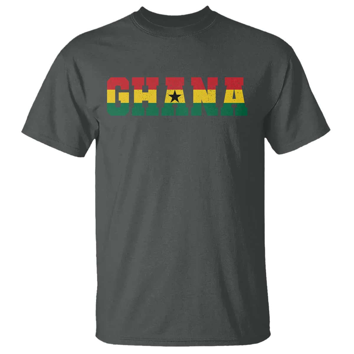 Ghana Flag T Shirt Varsity Lettering Design Ghanaian Pride Heritage Graphic