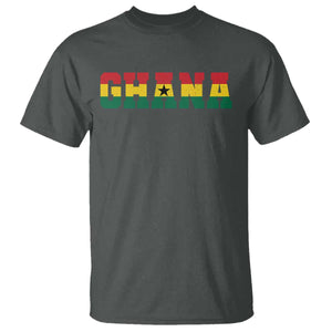 Ghana Flag T Shirt Varsity Lettering Design Ghanaian Pride Heritage Graphic