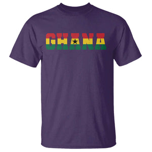 Ghana Flag T Shirt Varsity Lettering Design Ghanaian Pride Heritage Graphic