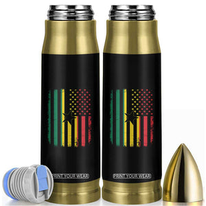 Ghana American Flag Bullet Tumbler Vintage Ghanaian Pride Heritage Graphic for Ghanaian Americans