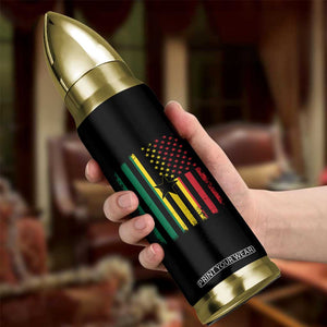Ghana American Flag Bullet Tumbler Vintage Ghanaian Pride Heritage Graphic for Ghanaian Americans