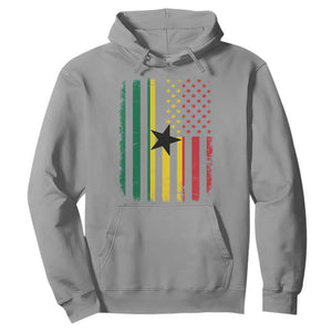 Ghana American Flag Hoodie Vintage Ghanaian Pride Heritage Graphic for Ghanaian Americans