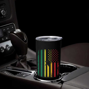 Ghana American Flag Tumbler Cup Vintage Ghanaian Pride Heritage Graphic for Ghanaian Americans