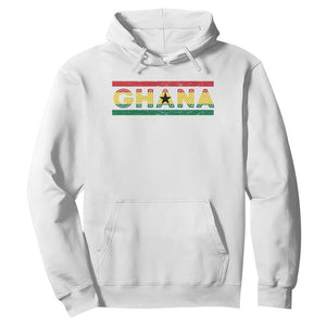 Retro Ghana Flag Hoodie Vintage Ghanaian Pride Ghanese Roots Heritage Graphic