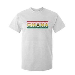Retro Ghana Flag T Shirt For Kid Vintage Ghanaian Pride Ghanese Roots Heritage Graphic