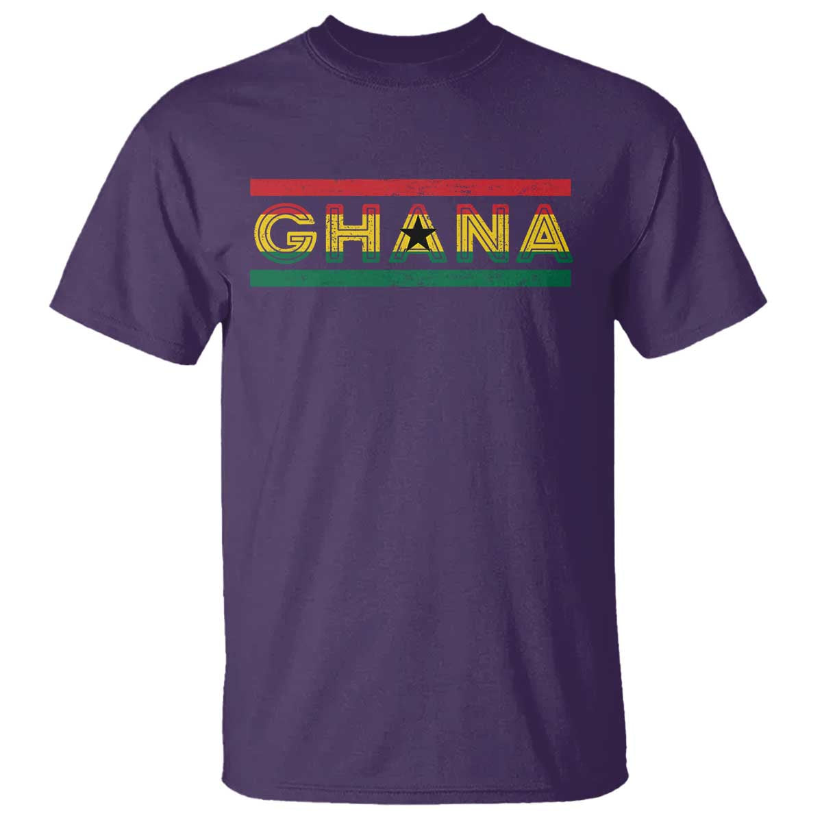 Retro Ghana Flag T Shirt Vintage Ghanaian Pride Ghanese Roots Heritage Graphic