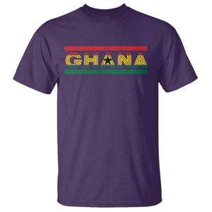 Retro Ghana Flag T Shirt Vintage Ghanaian Pride Ghanese Roots Heritage Graphic