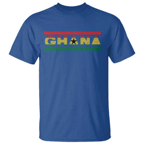 Retro Ghana Flag T Shirt Vintage Ghanaian Pride Ghanese Roots Heritage Graphic