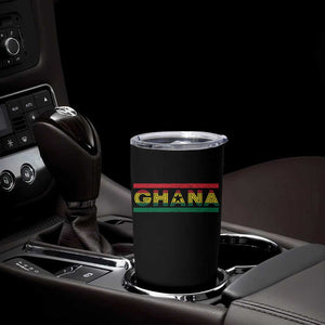 Retro Ghana Flag Tumbler Cup Vintage Ghanaian Pride Ghanese Roots Heritage Graphic