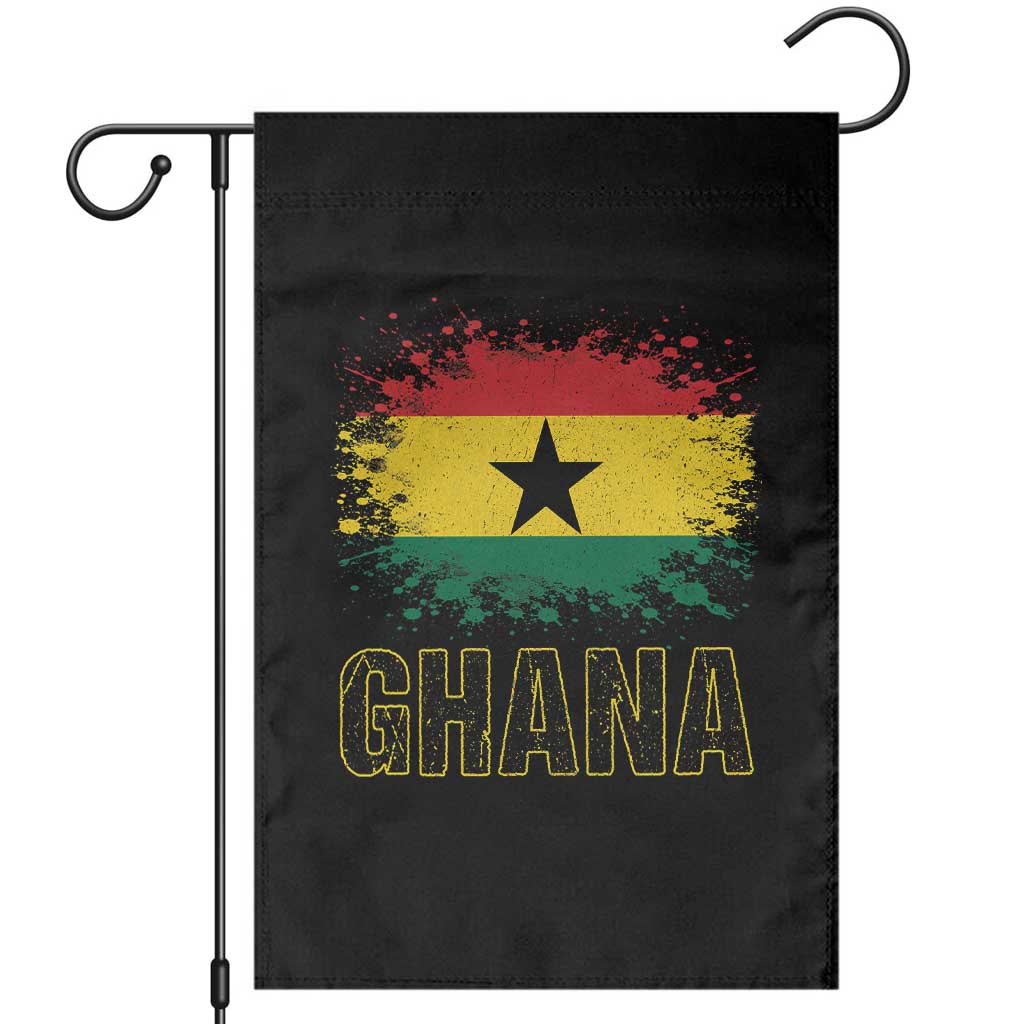 Ghana Garden Flag Retro Vintage Watercolors Sport Ghanaian Flag Proud Ghanaians TS10 Black Print Your Wear