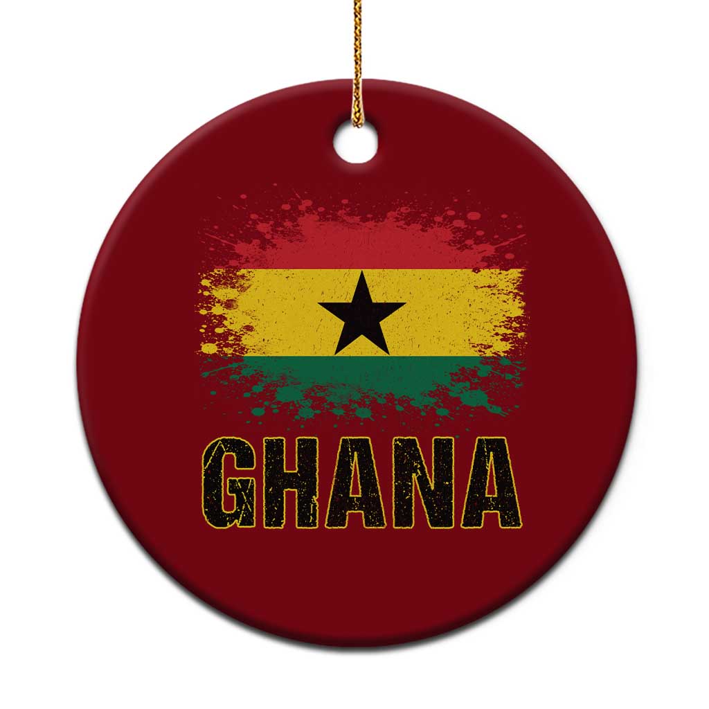 Ghana Ceramic Ornament Retro Vintage Watercolors Sport Ghanaian Flag Proud Ghanaians TS10 1pc Red Print Your Wear