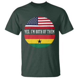 Half American Half Ghanaian T Shirt Pride Ghanese Roots USA Flag Ghana Heritage Yes Im Both Of Them