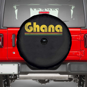 Vintage Ghana Spare Tire Cover Retro Stripe Flag Pride Ghanaian Heritage African Roots